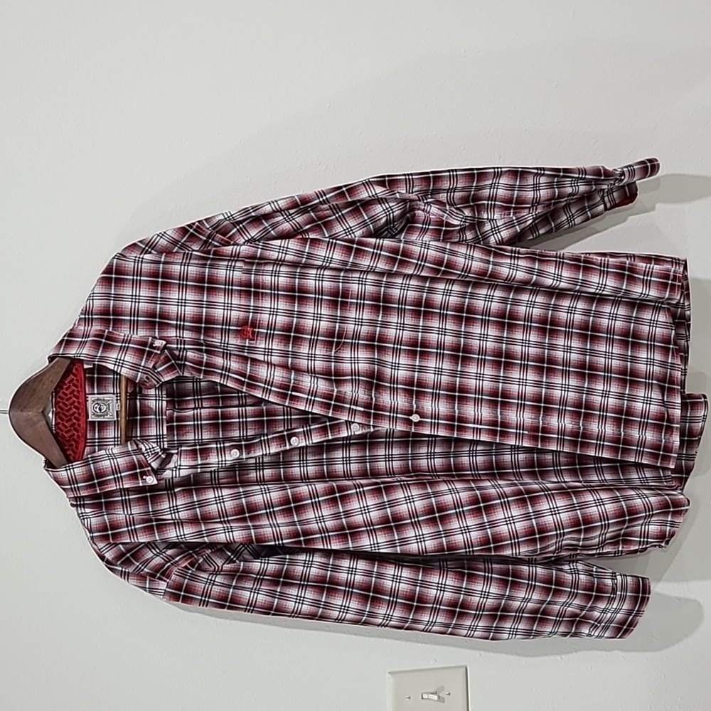 Cinch Shirt Mens XXL Plaid Western Cowboy Rodeo Classic Church Work Long Sleeve